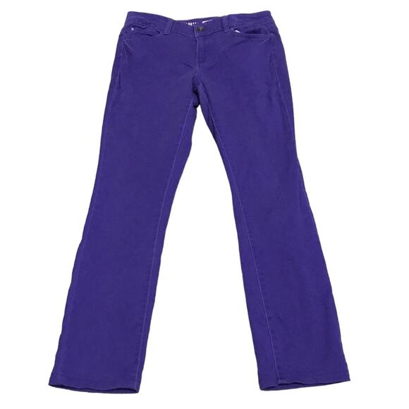 DKNY Jean Soho Skinny Purple Jeans Size 06 - Picture 1 of 7